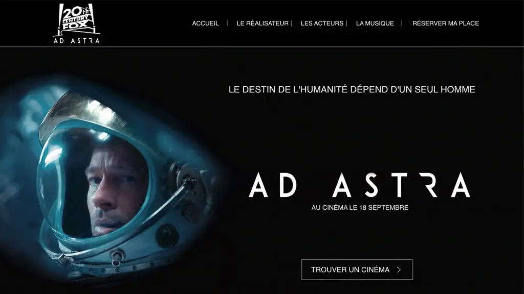 home page du site ad astra