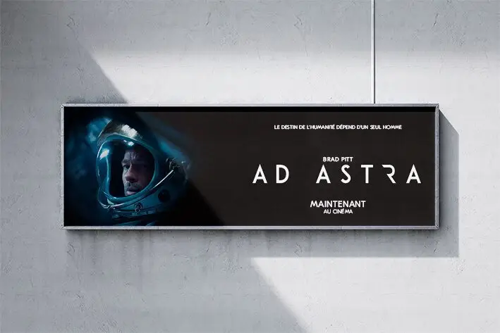 mockup pour le film ad astra